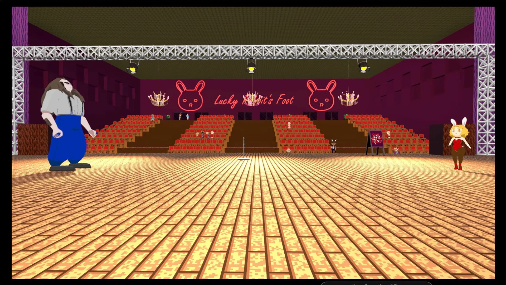 Honey Bunny ear-grab wall platforming