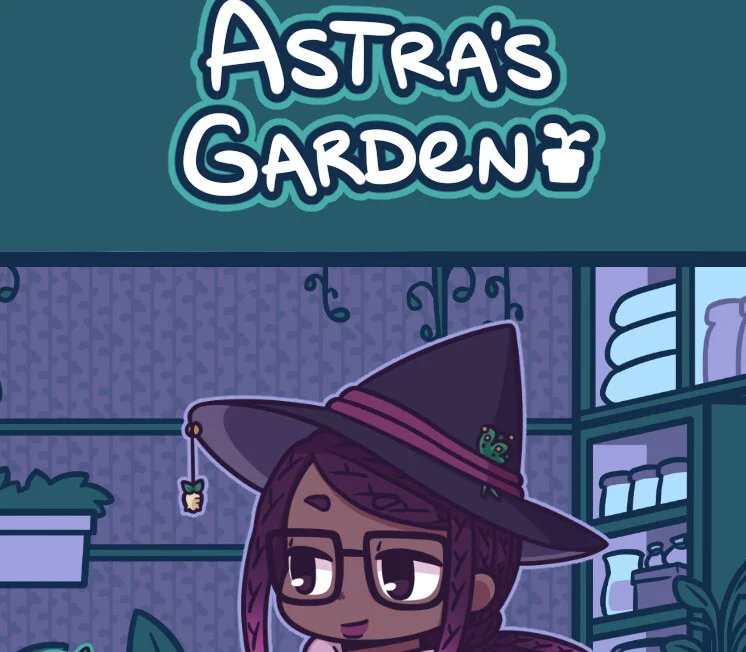 Astra's Garden Steam cover, witch Astragalus apothecary