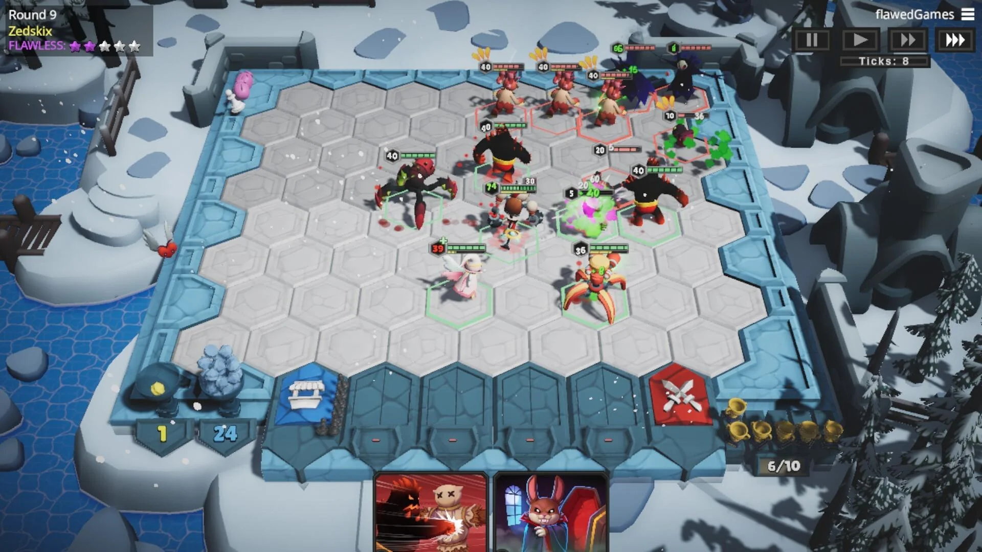 Flawed Tactics team build screenshot