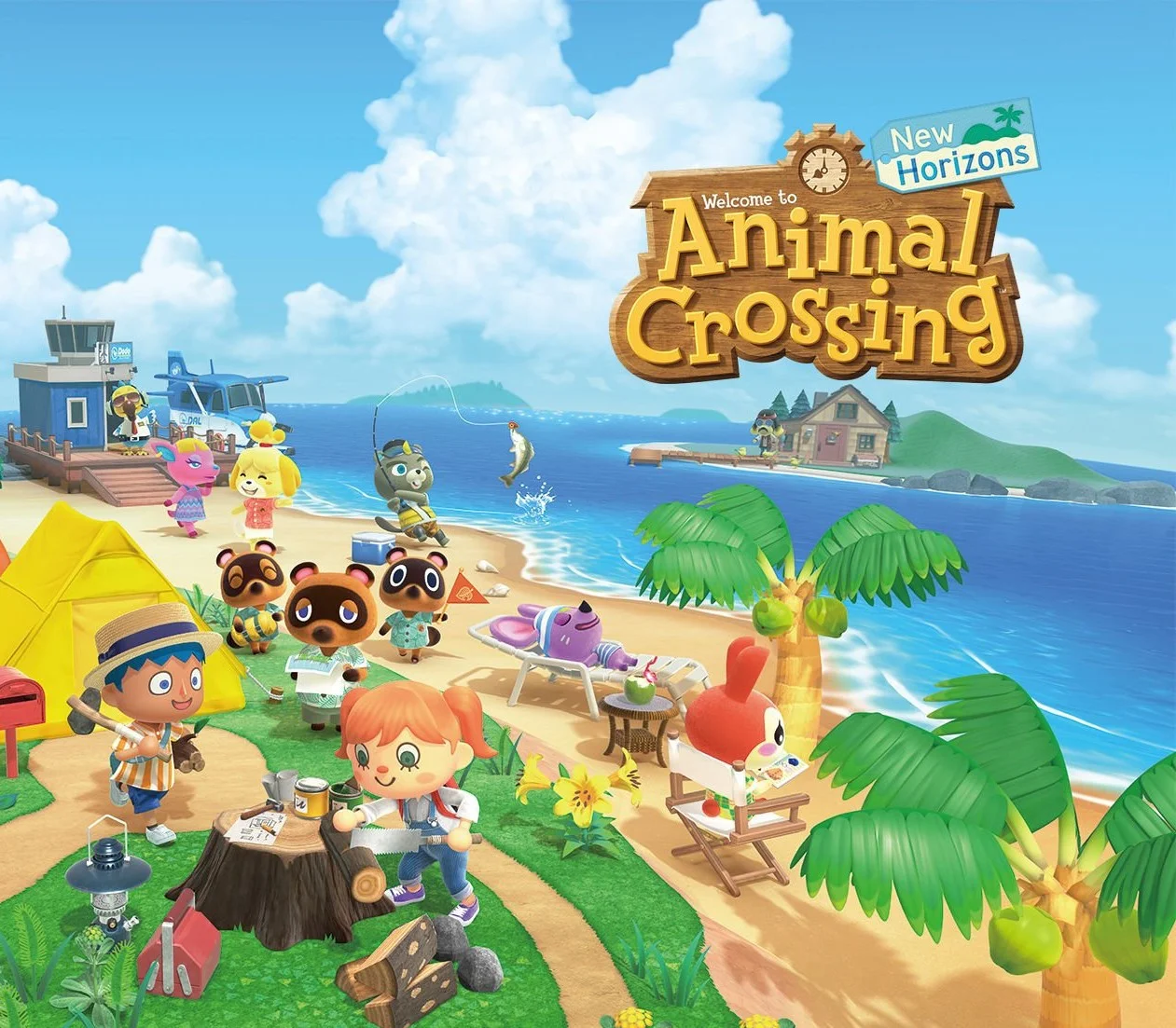 Animal Crossing New Horizons cover, island Resident