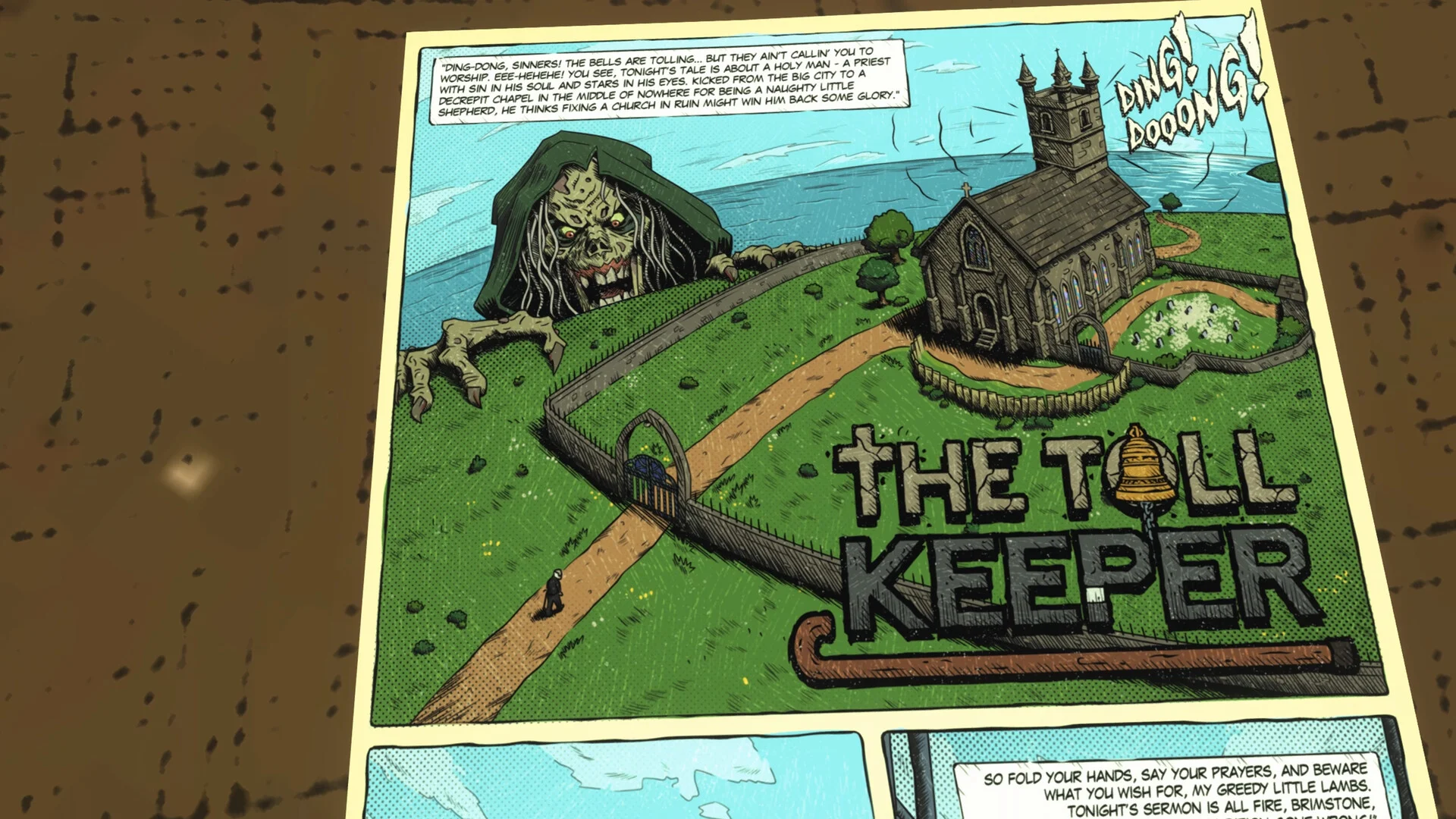 Creepshow comic-book horror environment