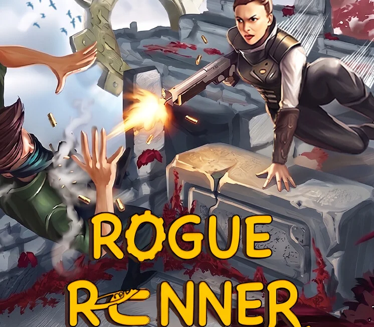 Rogue Runner zipline and ski lines over a shuffled map
