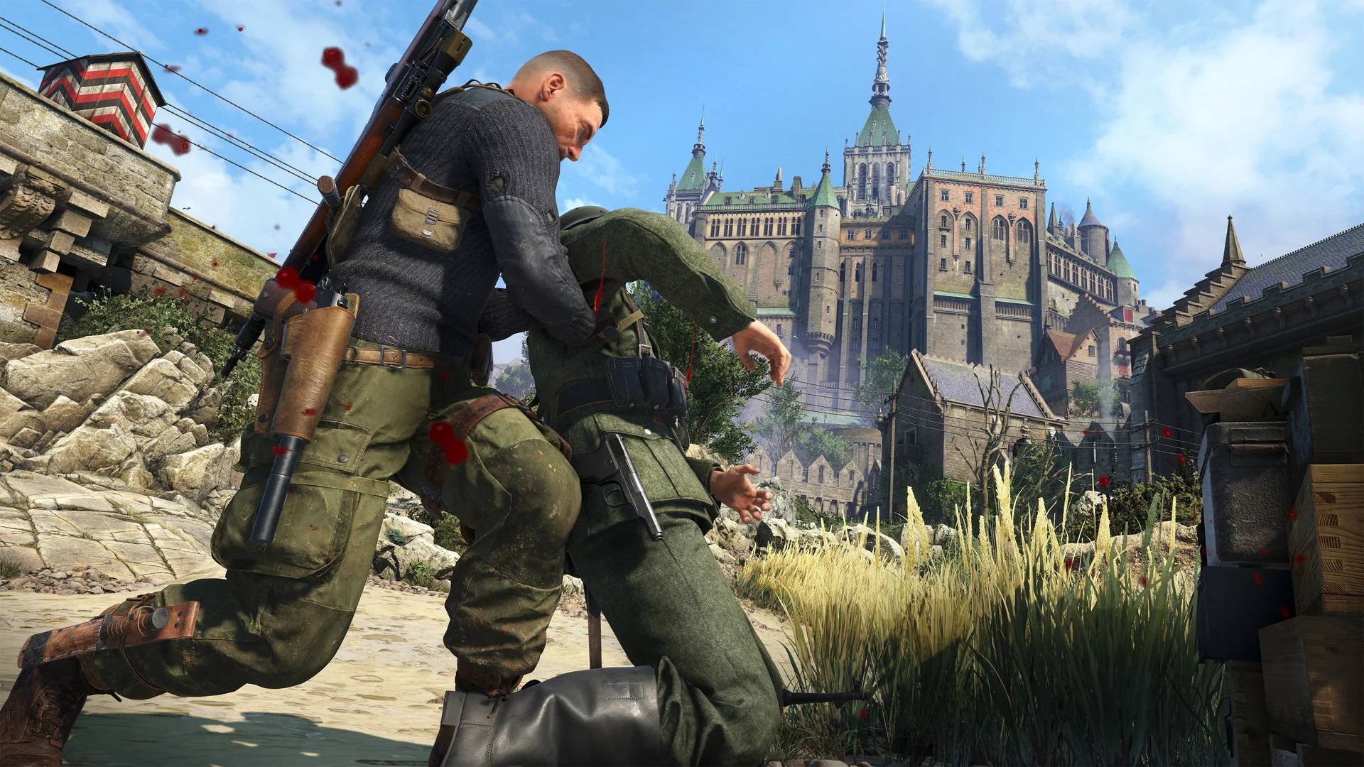 Sniper Elite 5 Xbox Survival co-op 2-4 on a French map