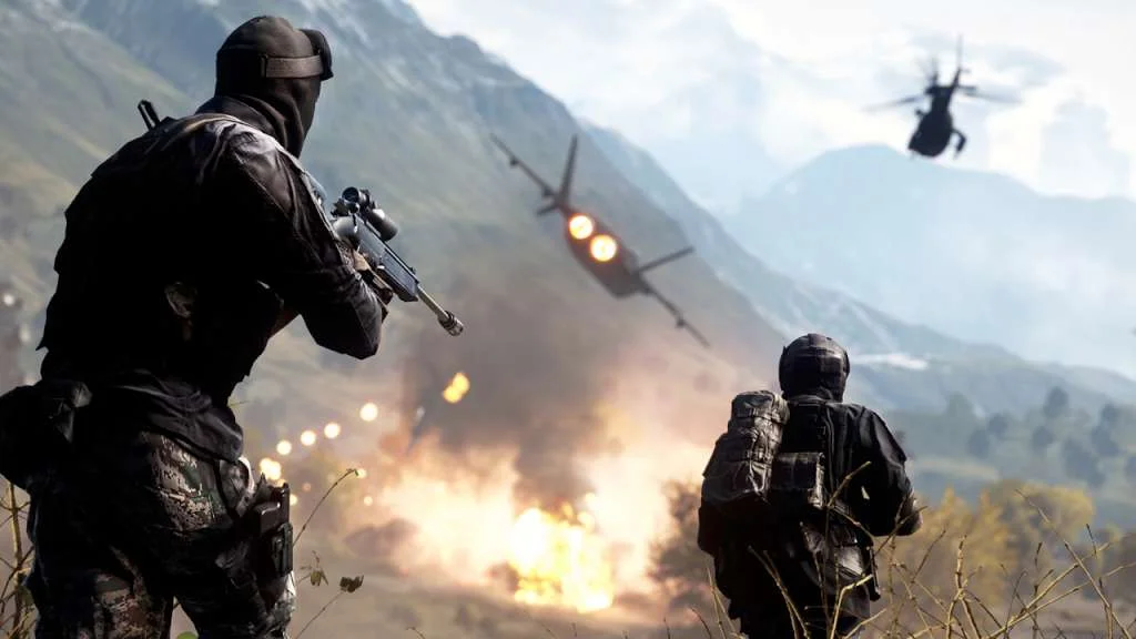 Battlefield 4 levolution bringing a tower down on a lane