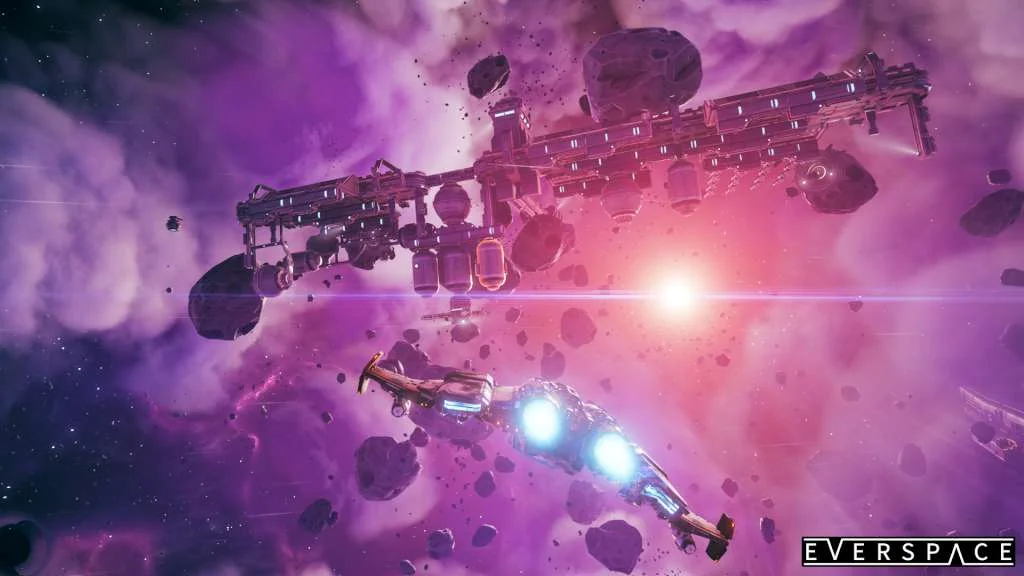 EVERSPACE ship loadout screen between sector jumps