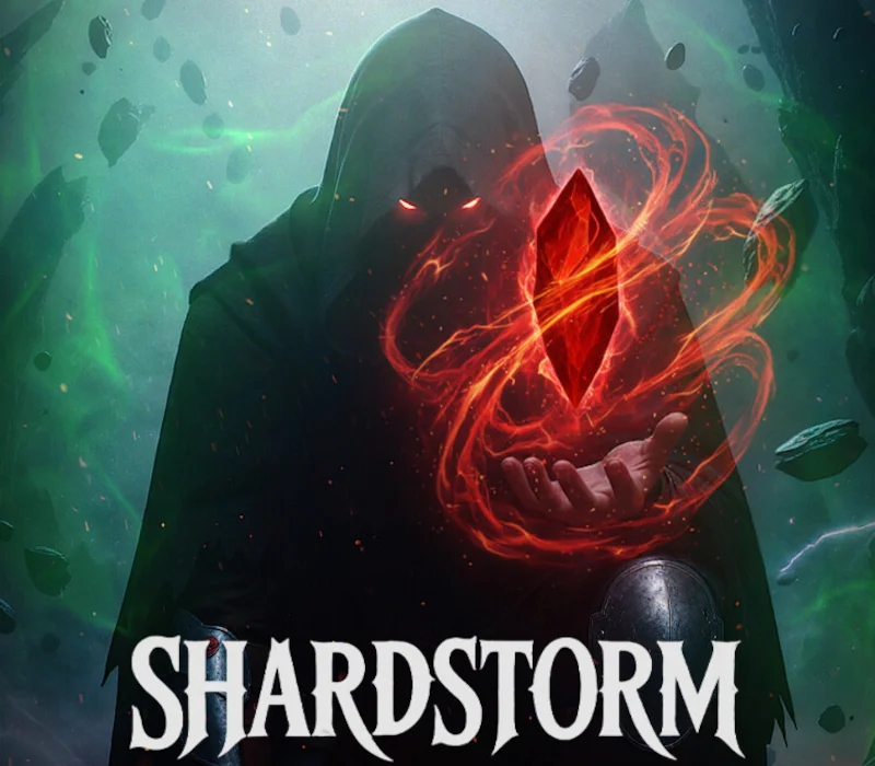 Shardstorm cover art, horde-survivor ARPG sentient Shards