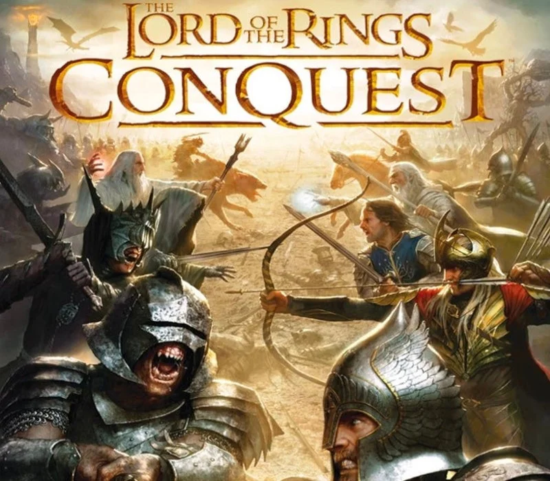 The Lord of the Rings Conquest cover Middle-earth battle