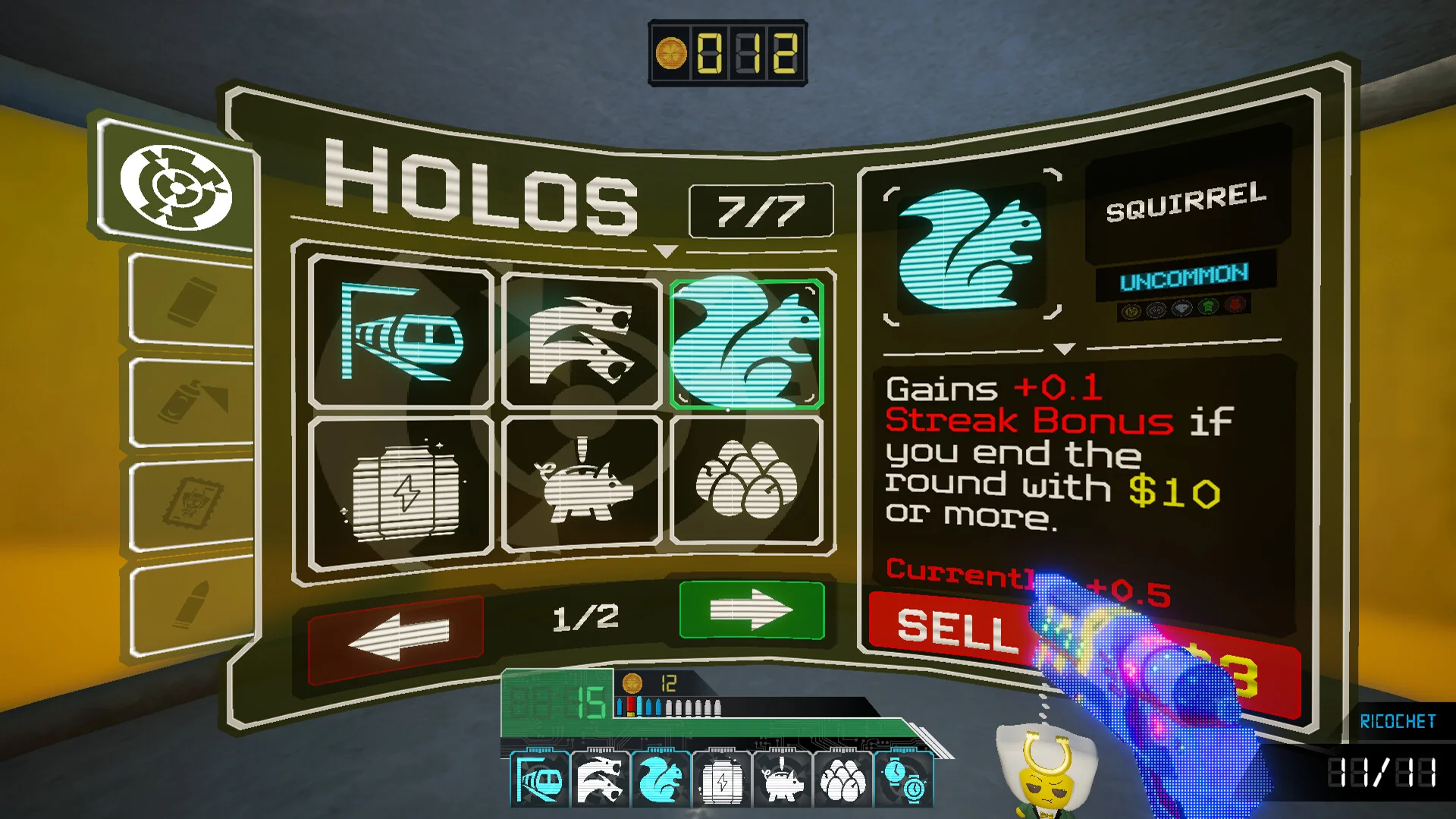 Lucky Shot Holos stacking on a weapon mag