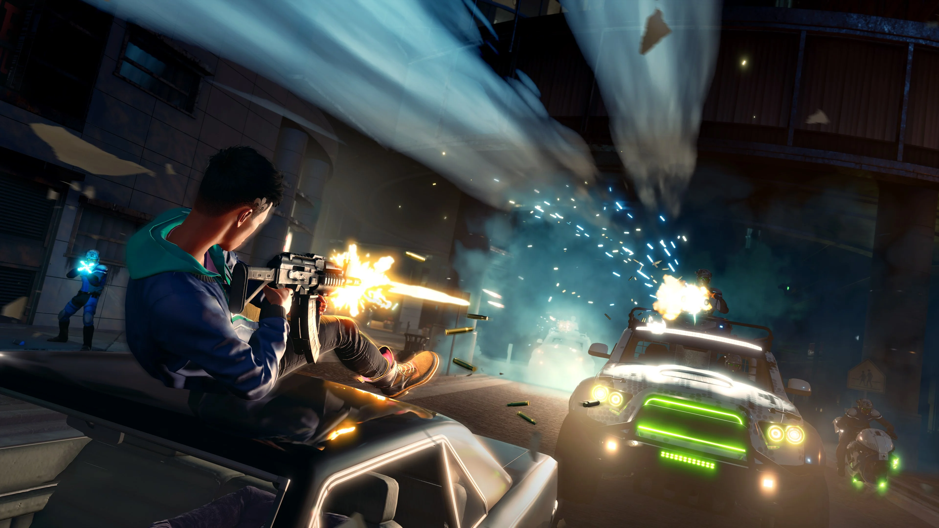 Saints Row open-world driving and district combat