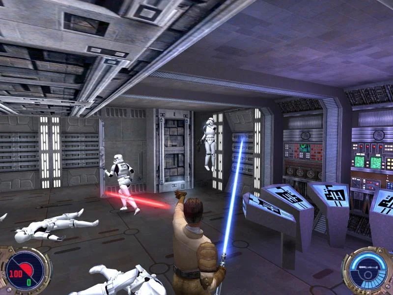 Jedi Knight II Wookiee bowcaster mission