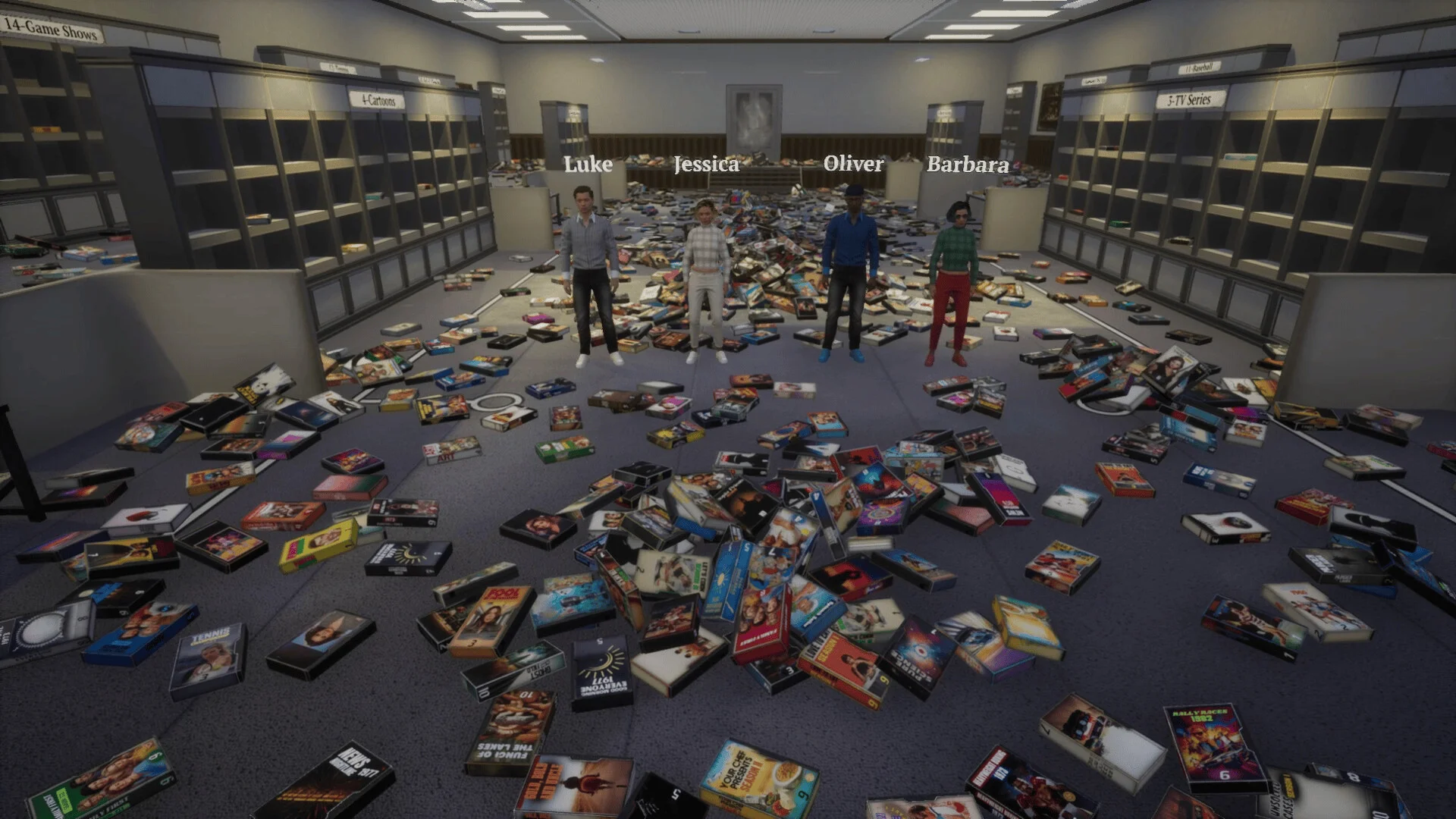 TV Archive videotape shelving Steam