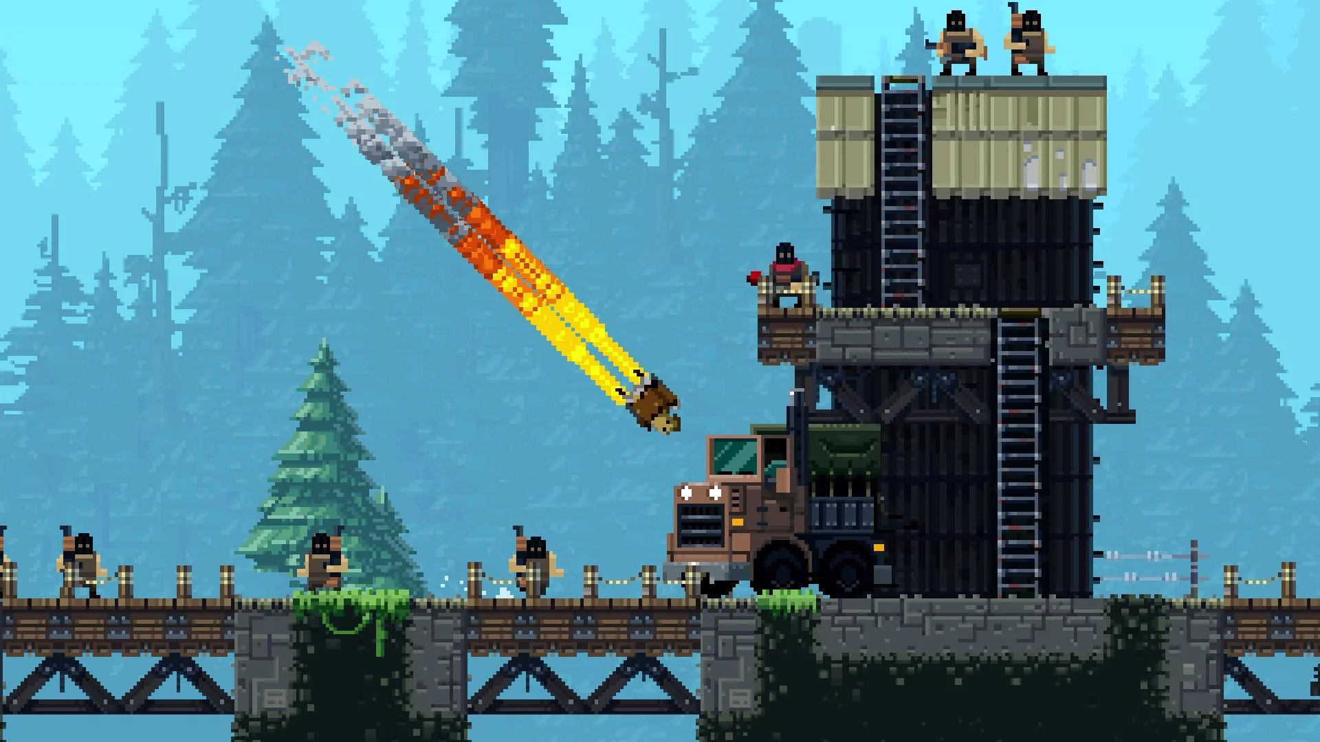Broforce explosive co-op action on Xbox and PC