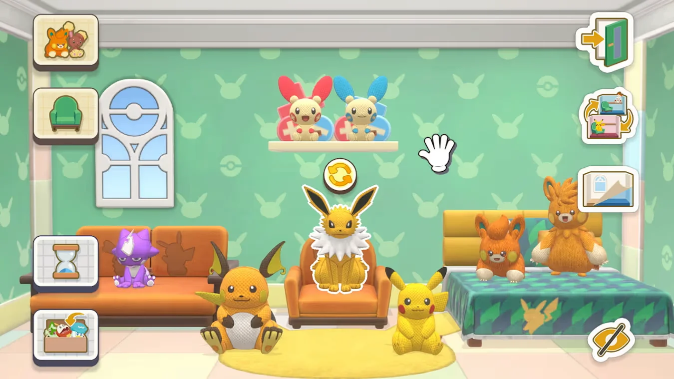 Pokémon Friends plush catalogue rooms