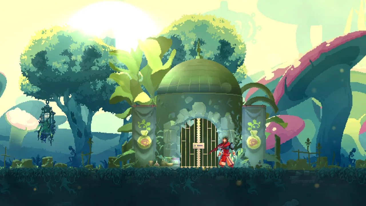 Dead Cells The Bad Seed Arboretum level and plant enemies