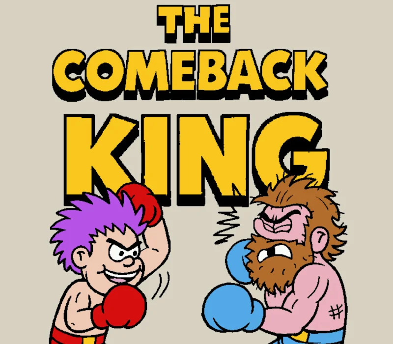 The Comeback King cover art, Ian Williams retro boxing management