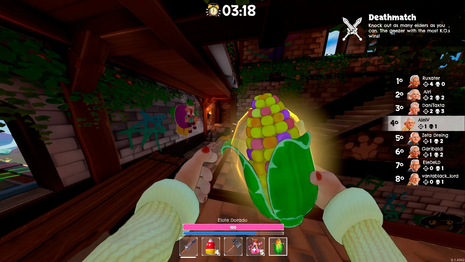 Elders K.O. Windows party screenshot