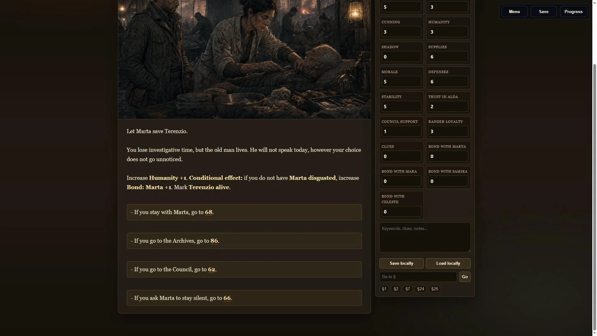 The Farm of the Living First Ranger choices