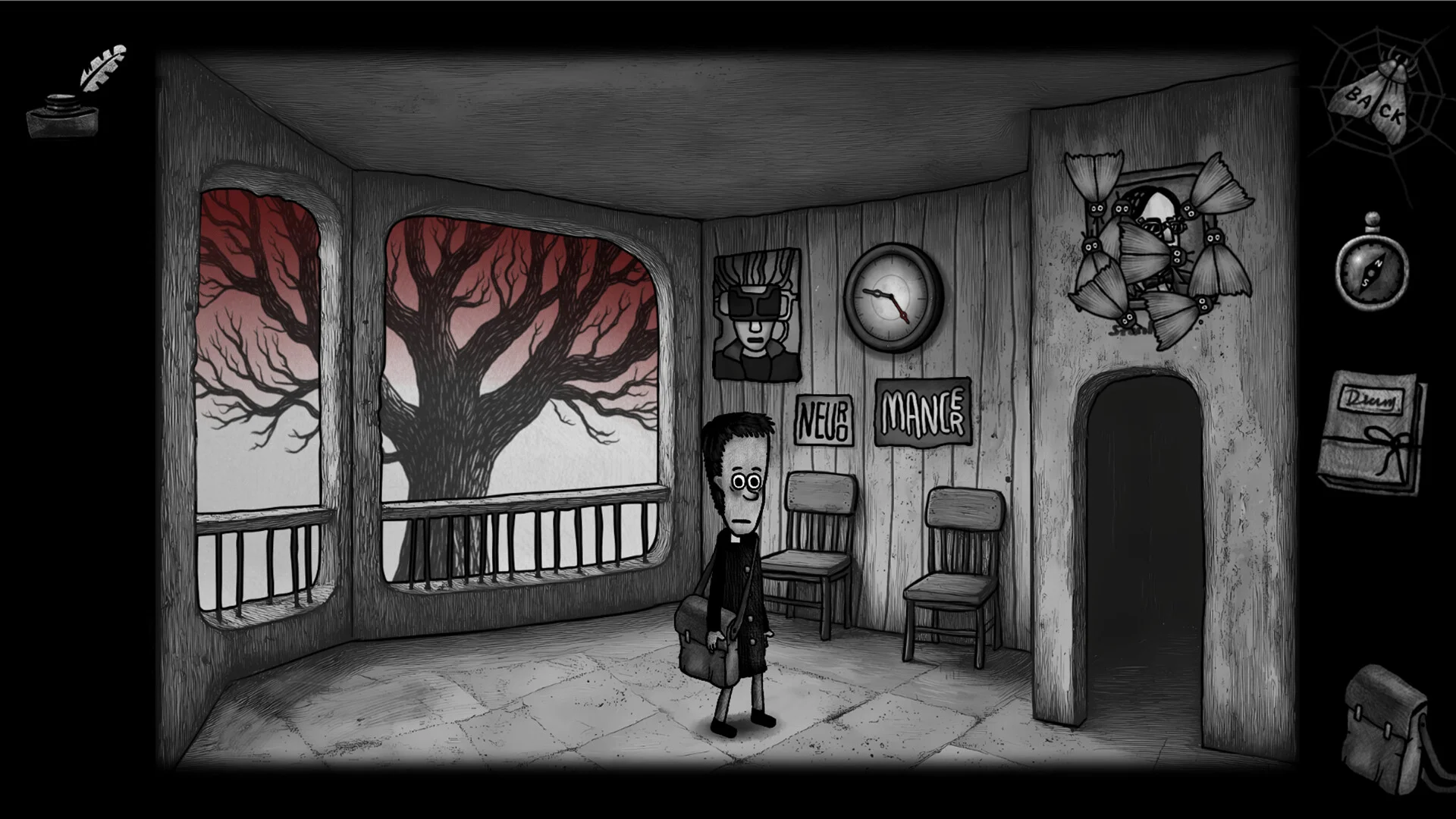 Dad's Monster House 2 MEDAL creepy run-down house horror gameplay