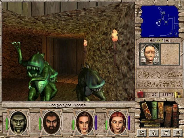 Might and Magic VII first-person town exploration in Erathia