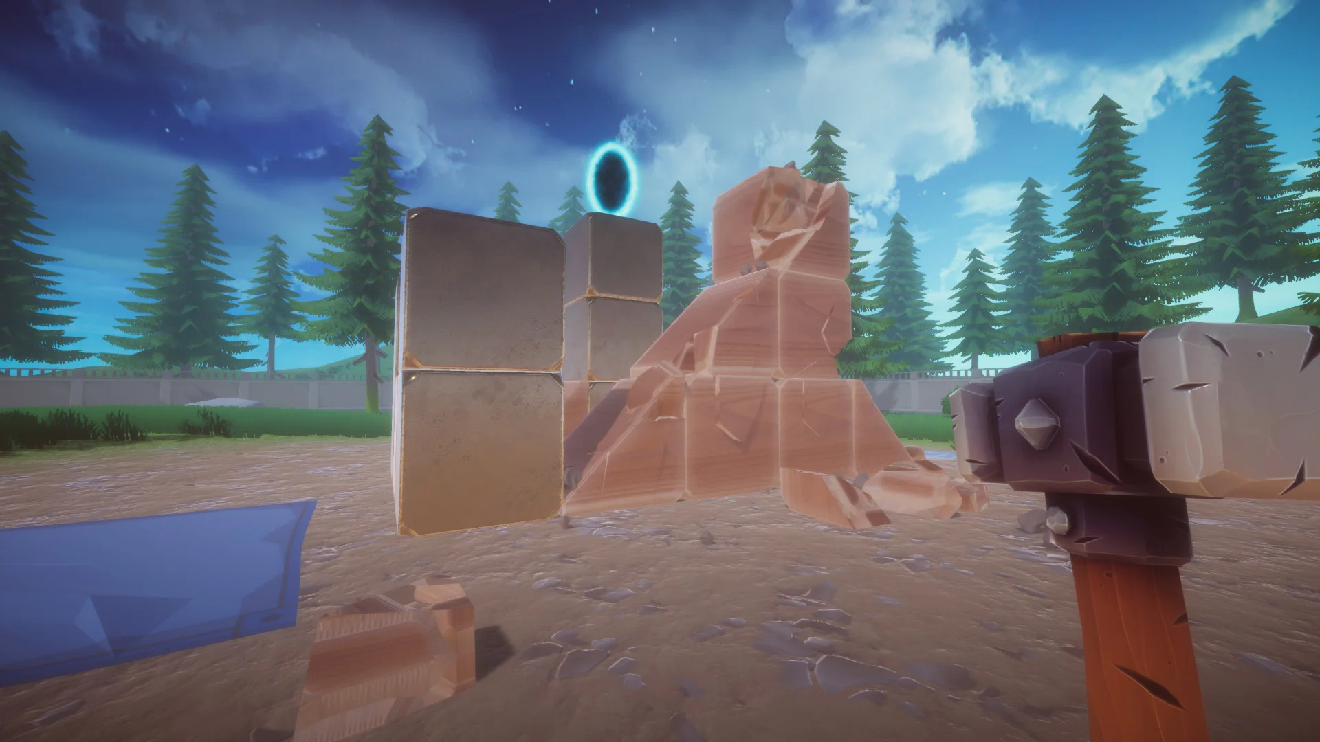 Crash Forts structure collapse screenshot