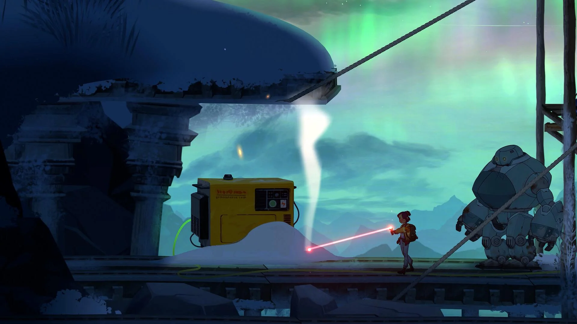 Lost in Tandem post-apocalyptic 2D landscapes