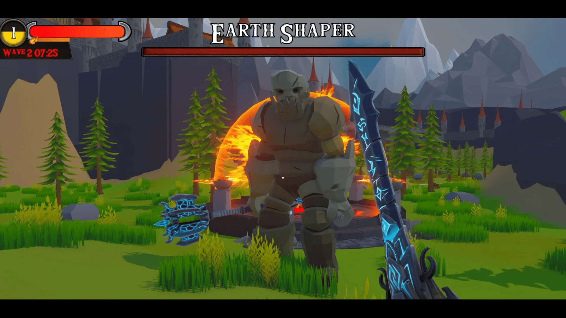 Grainhold wave defense strategy RPG scene