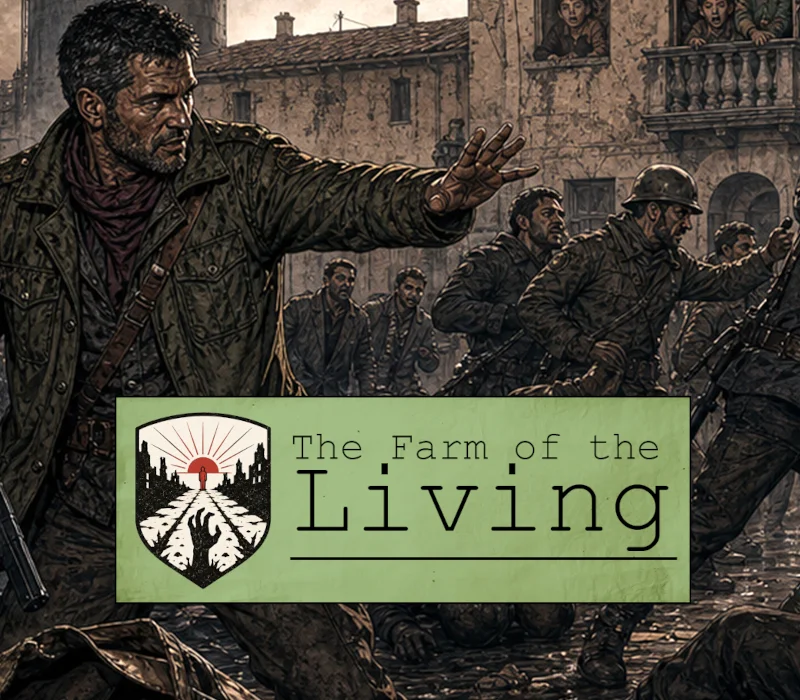 The Farm of the Living cover of a walled homestead