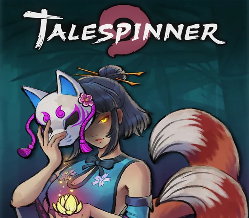 Talespinner cover art, Flash Cat Games deck-building roguelike Japanese mythology