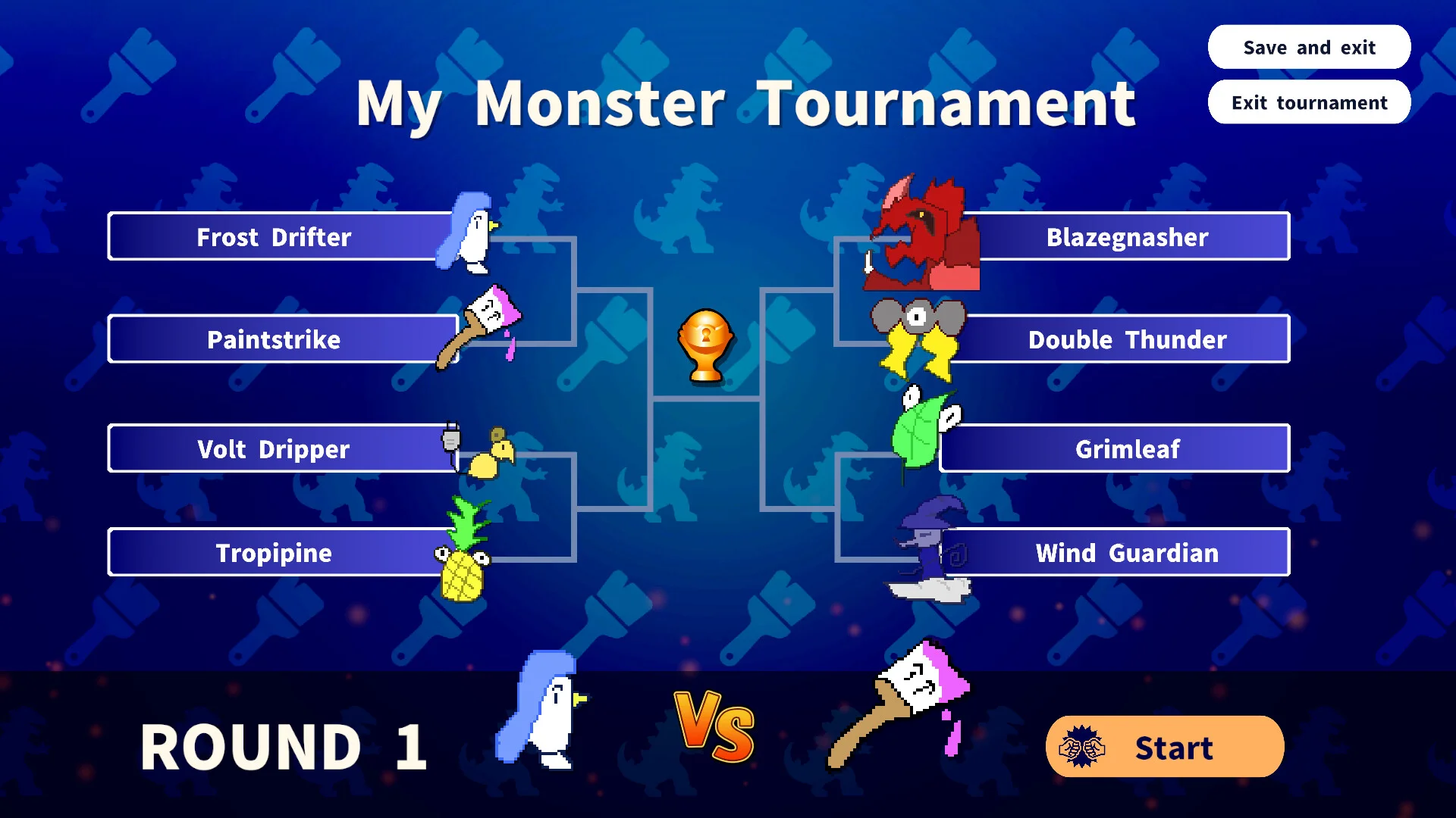 AI Pixel Battle creative monster drawing PvP battle screenshot