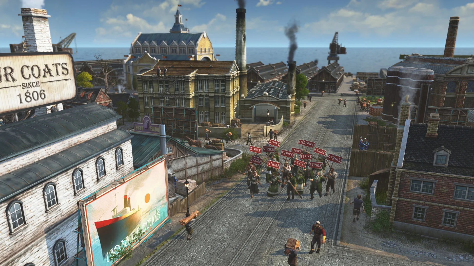 Anno 1800 Definitive DLC toggle in a new save start menu