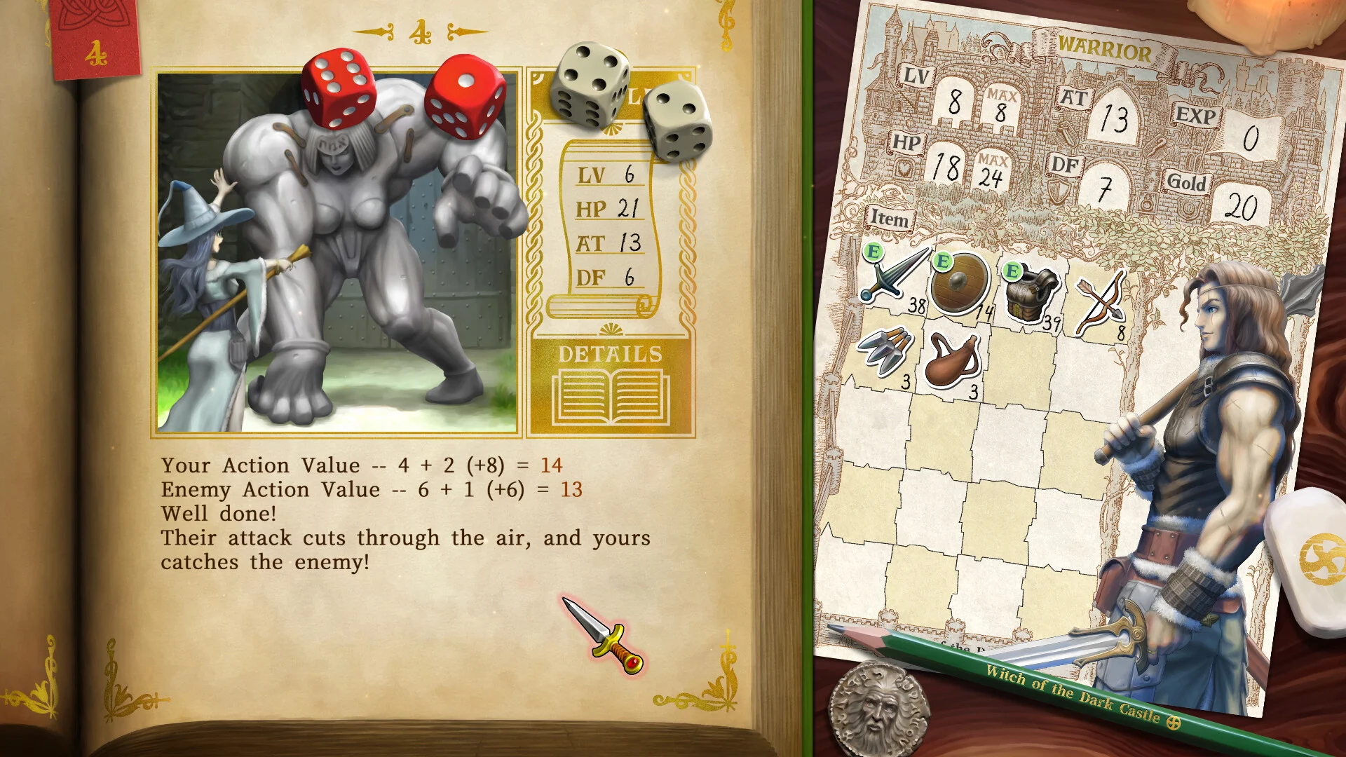 Veritas Tales dice choice screenshot