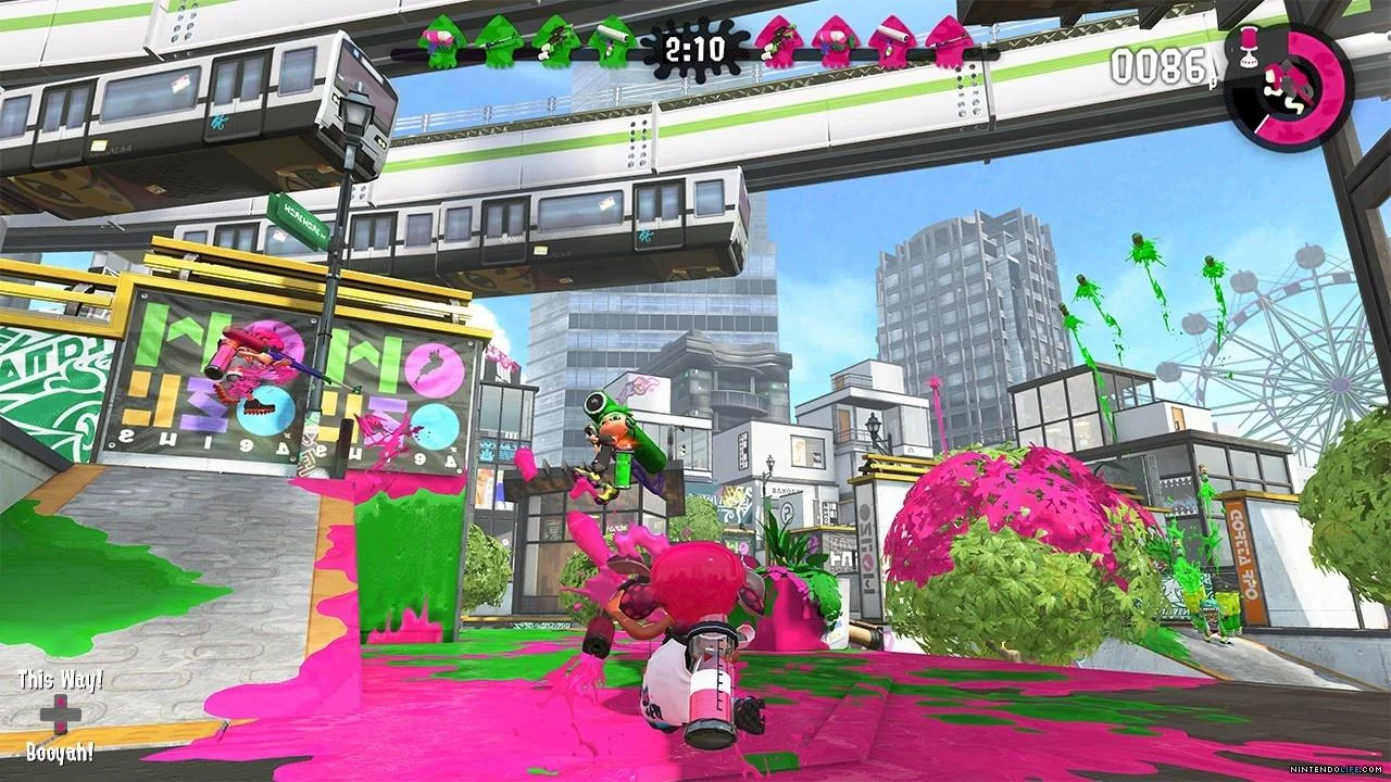 Splatoon 2 campaign 1 player Octo Canyon