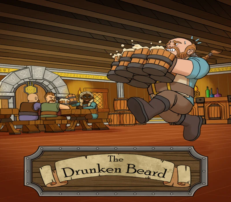The Drunken Beard cover, tavern bartender night