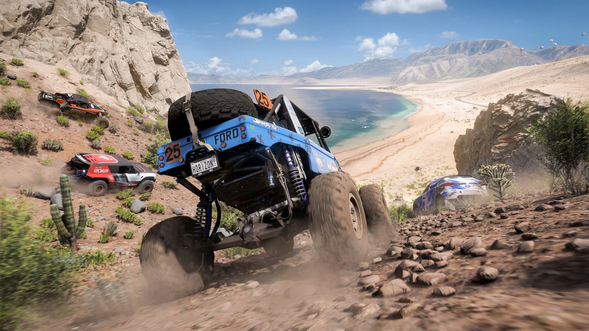 Forza Horizon 5 open-road Festival event across Mexican biomes