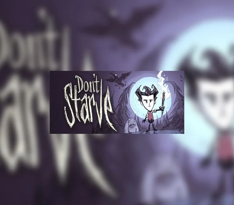 Don't Starve cover, Wilson in a hostile wilderness