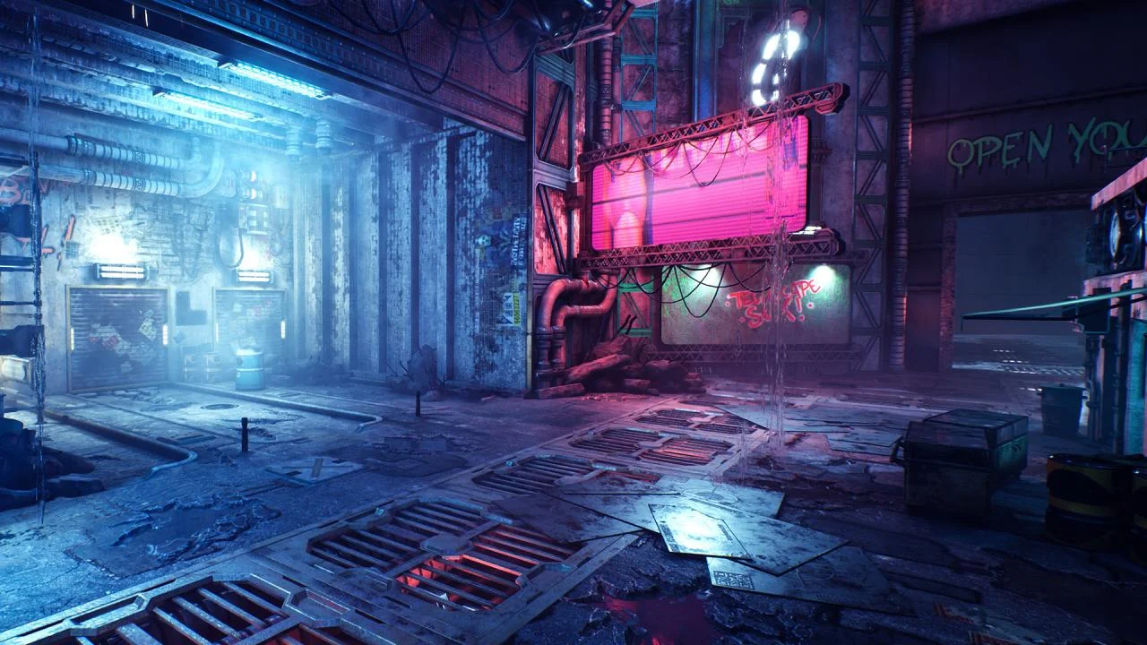 Ghostrunner Dharma Tower street under the Keymaster