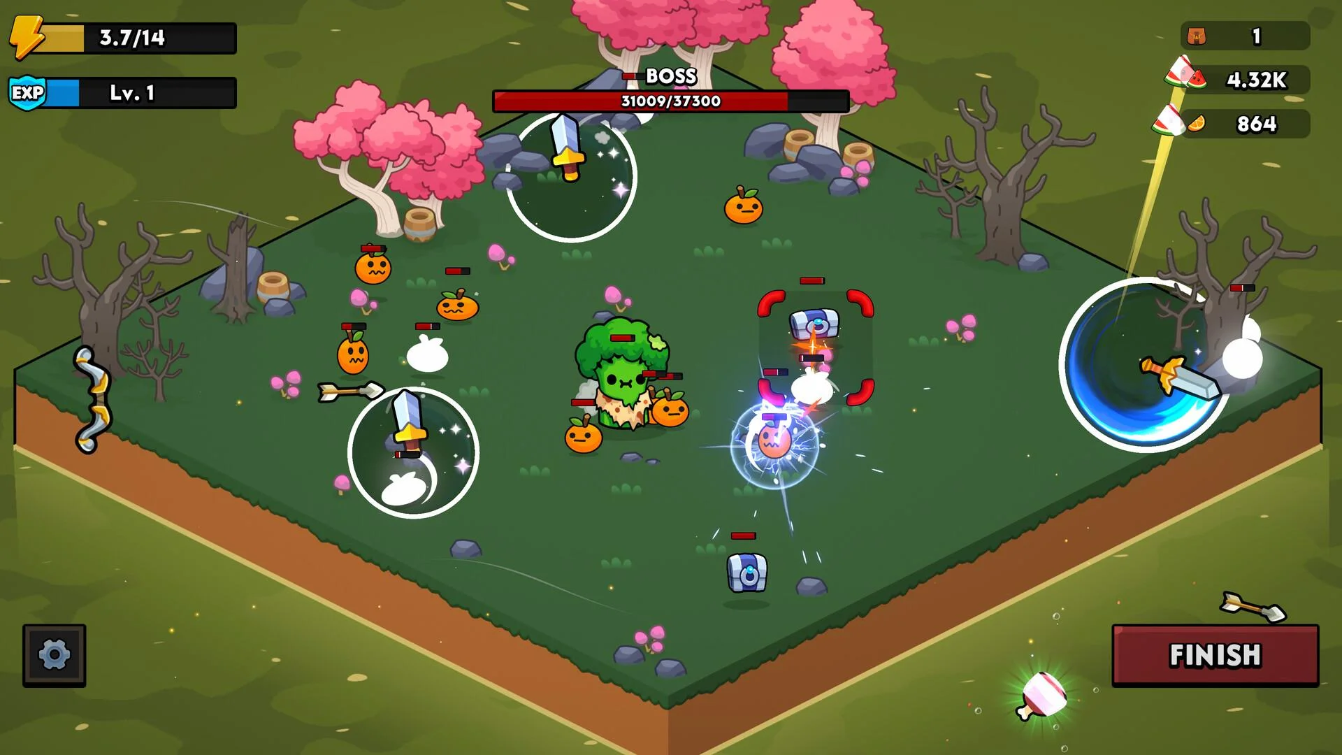 Slice the Crops farm harvest loop