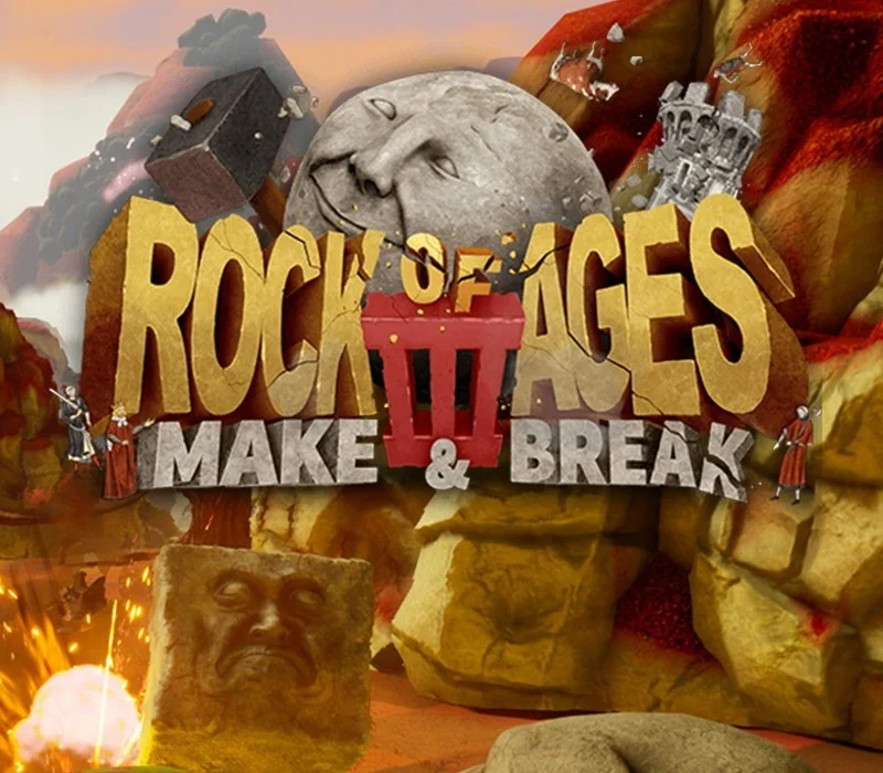 Rock of Ages 3 Make and Break cover, rolling boulder