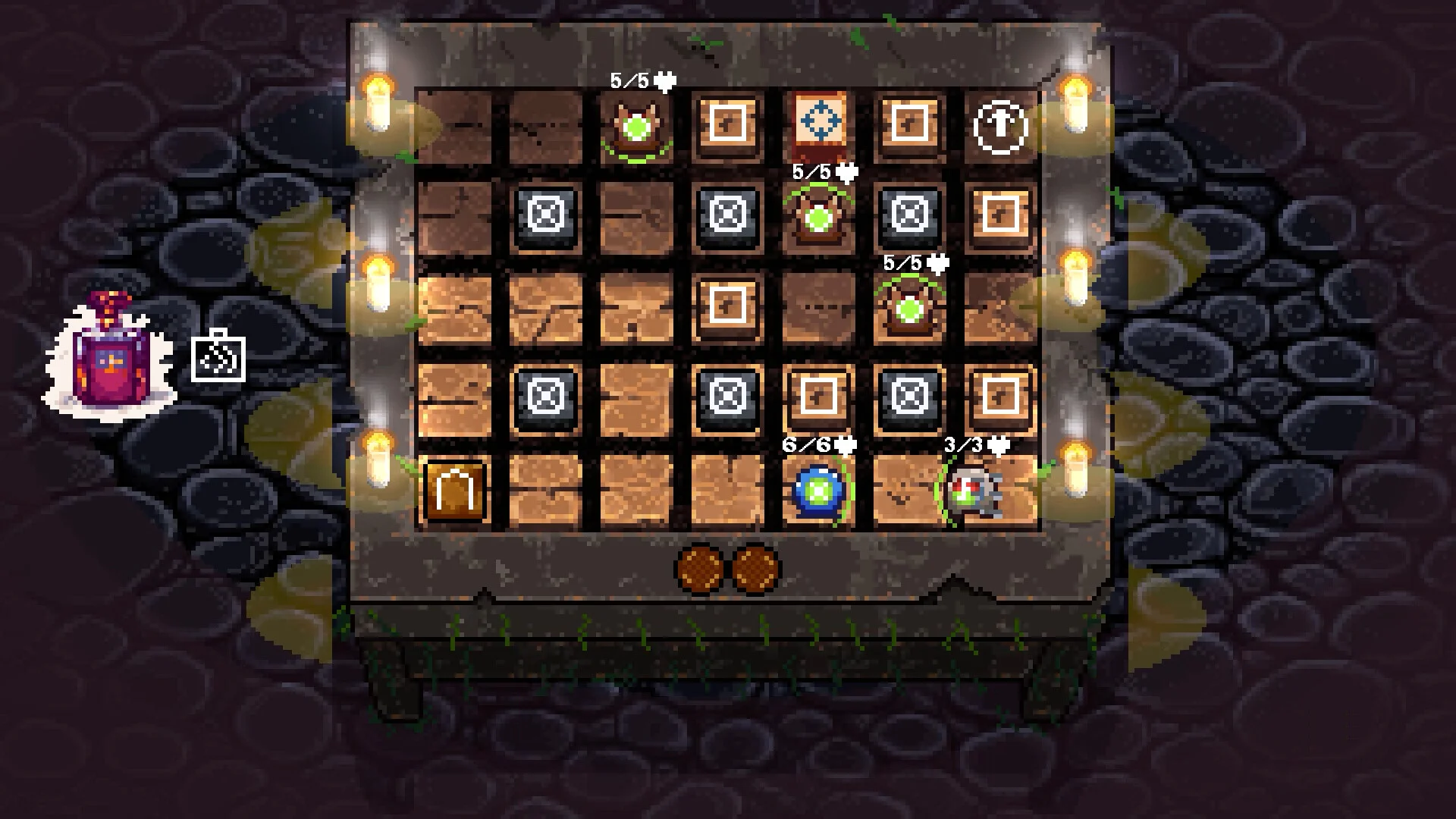 Fragmentary Steam achievements on a card icon strip