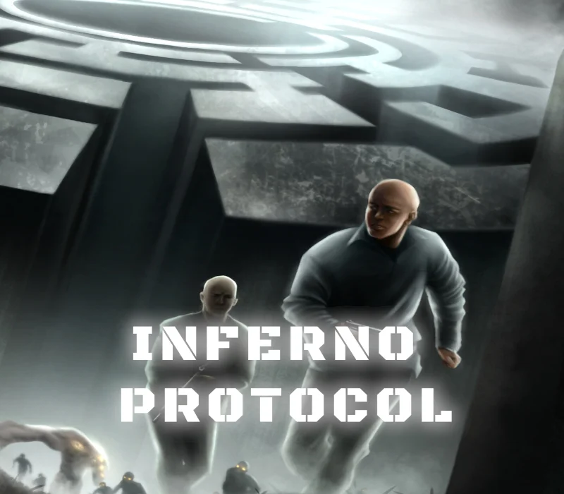 Inferno Protocol cover, shifting maze horror