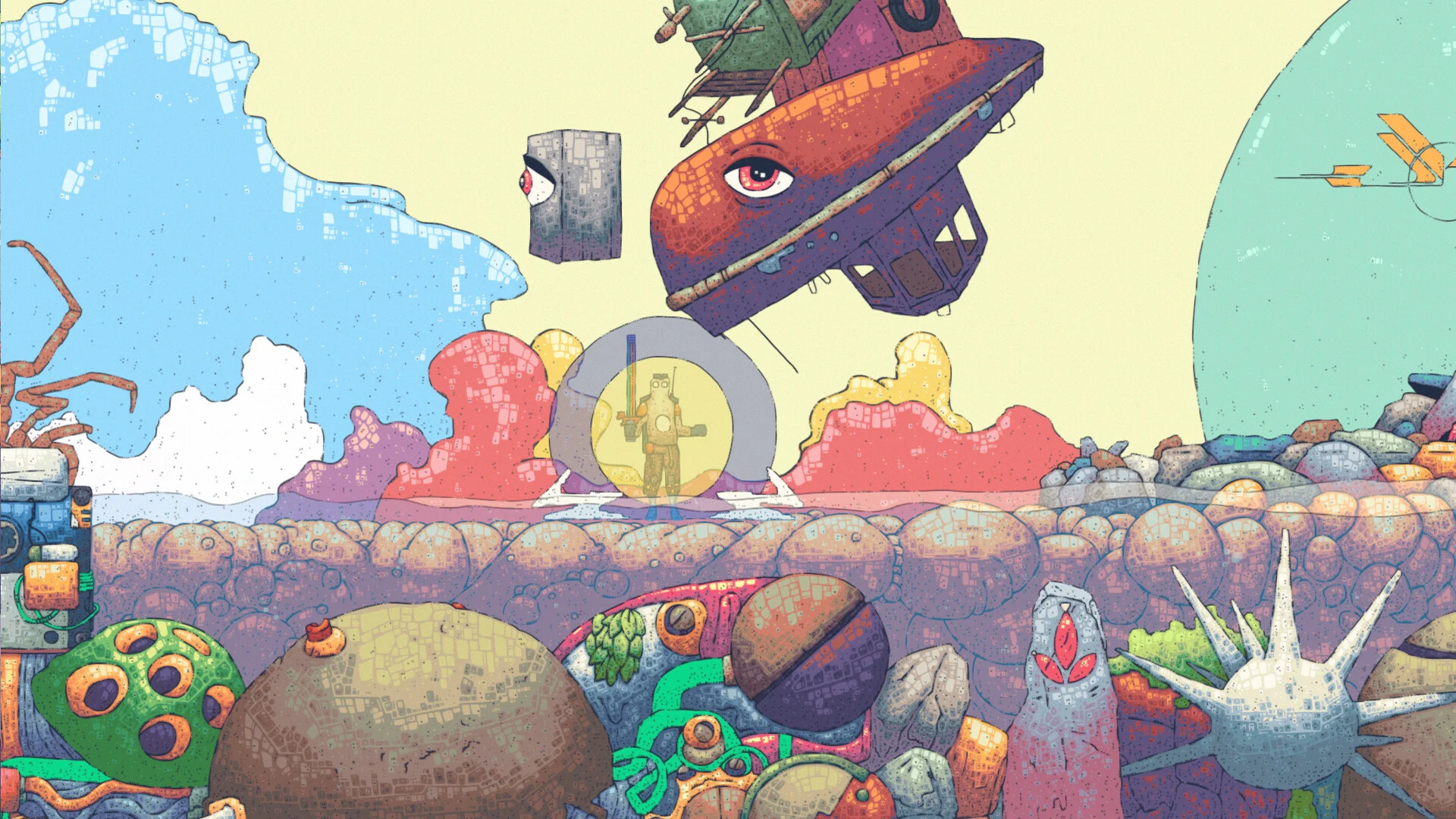 HEAVYDELIC hand-drawn painting collection rooms