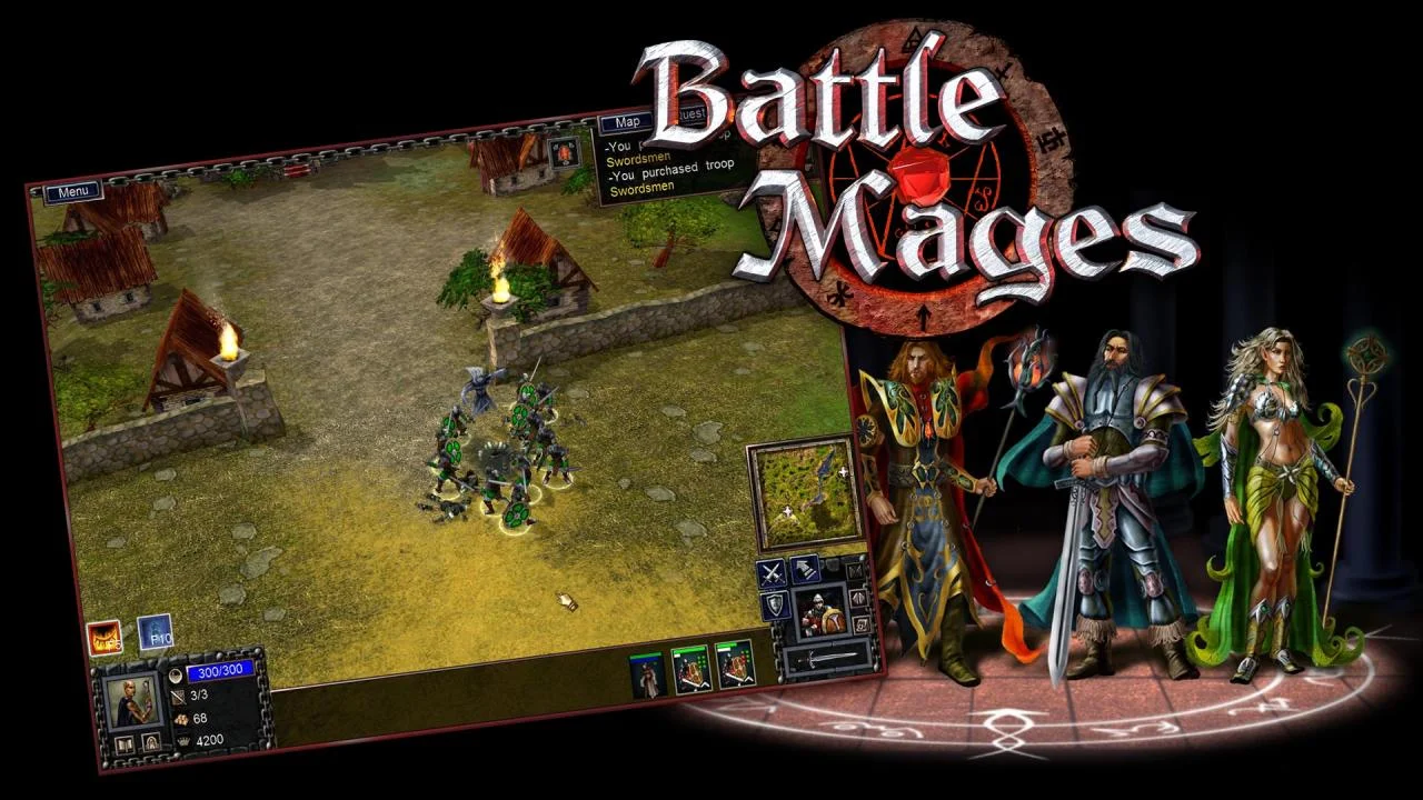 Battle Mages classic fantasy RTS RPG hybrid screenshot