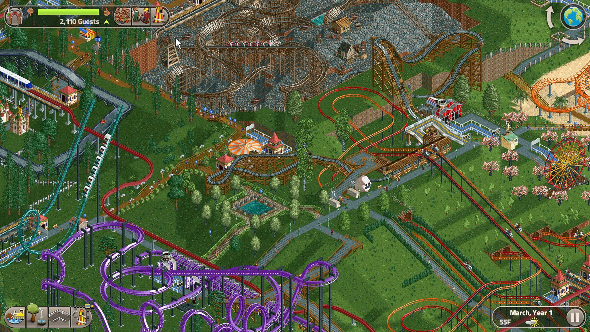 RollerCoaster Tycoon Classic rides Nintendo Switch 2