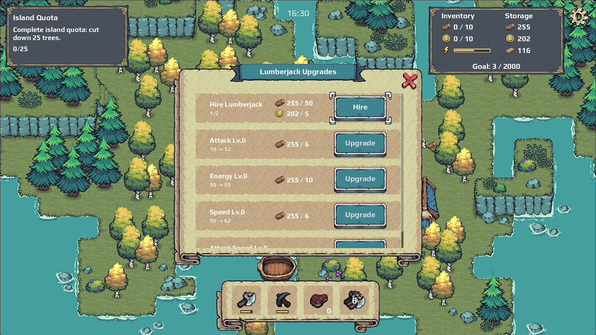 The Lumberjacks Routine woodland work screenshot