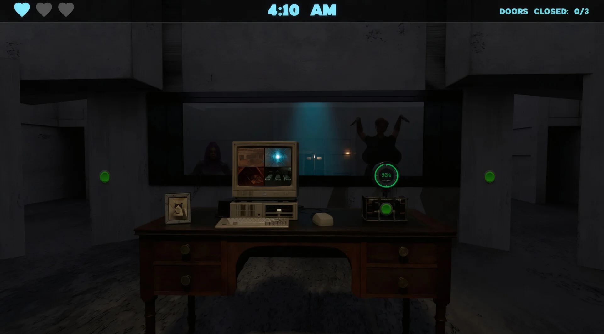 Horny Asylum blast doors and limited battery bar