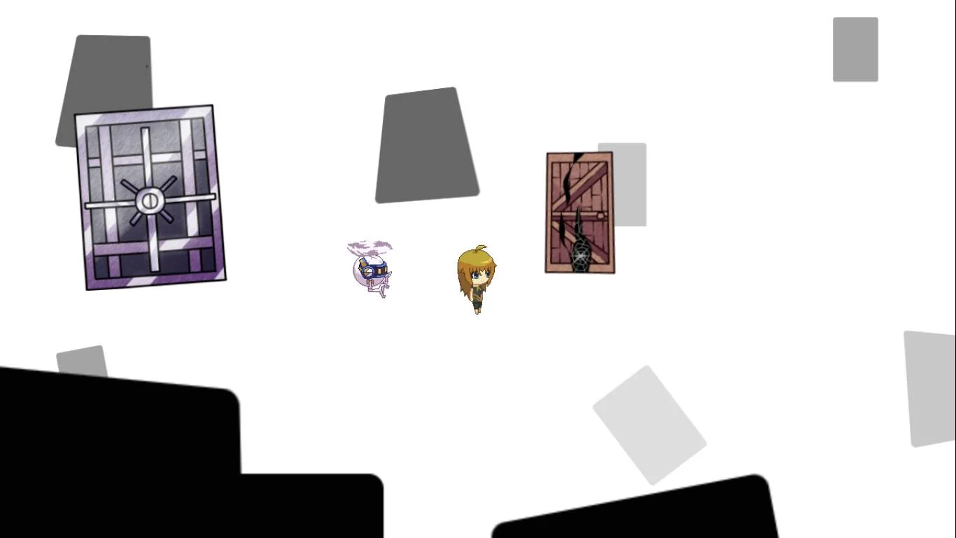 DE:VOID girl in the capsule memory scene