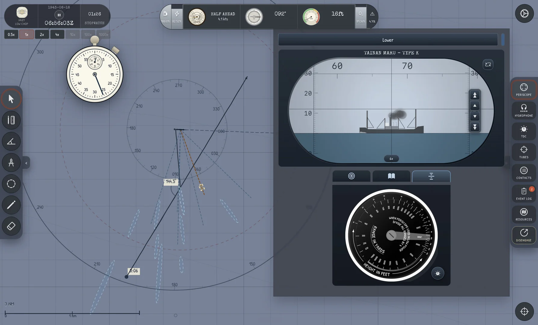 Silent Shark tactical map-based WWII submarine Pacific gameplay