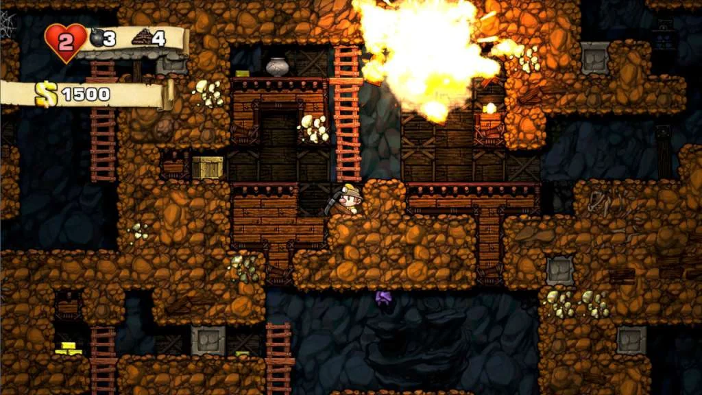 Spelunky expedition screenshot GOG