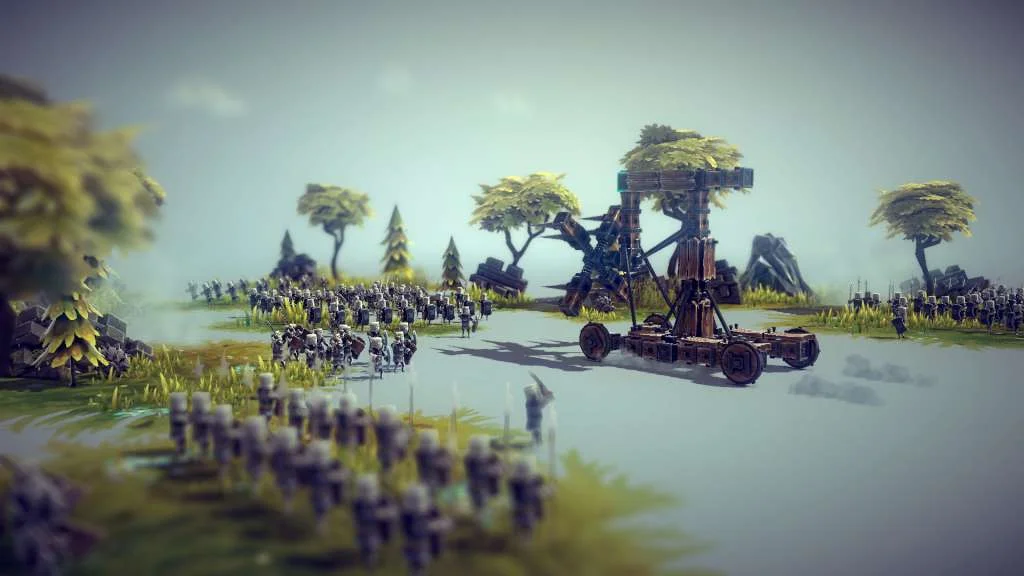 Besiege cover, Spiderling Studios medieval physics siege builder