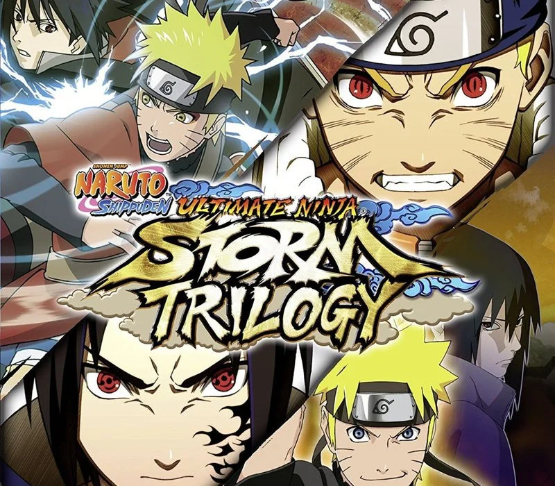 Naruto Storm Trilogy Xbox AU cover — three HD remasters